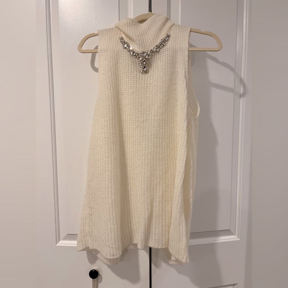 French connection embellished sweater top - Picture 2 of 7